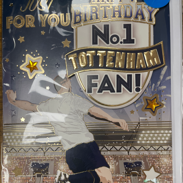 No 1 Tottenham fan birthday card