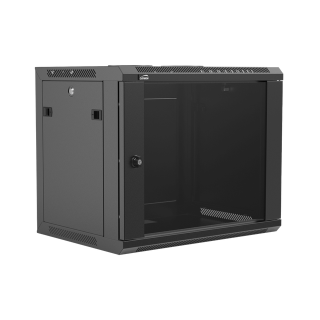 CAYMON Rack 19&quot; Wallmount 9U 450 (dos amovible) - Noir
