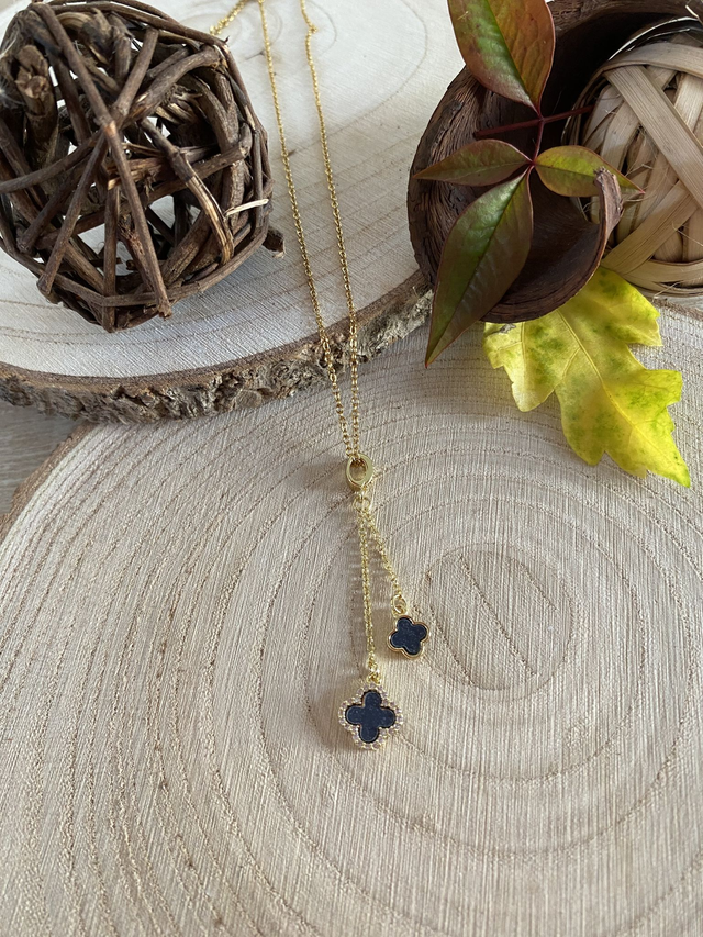 Sautoir Trefle Coloré 