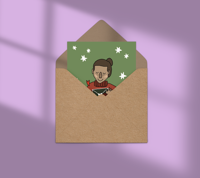 Mots doux d'hiver - Carte