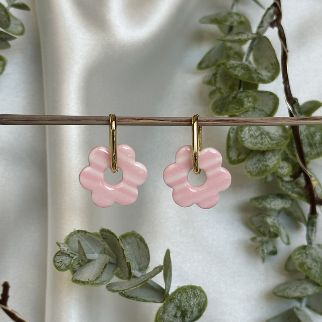 Les grandes fleurs rayées (sans créoles)