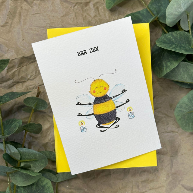 Bee Zen - Greeting Card
