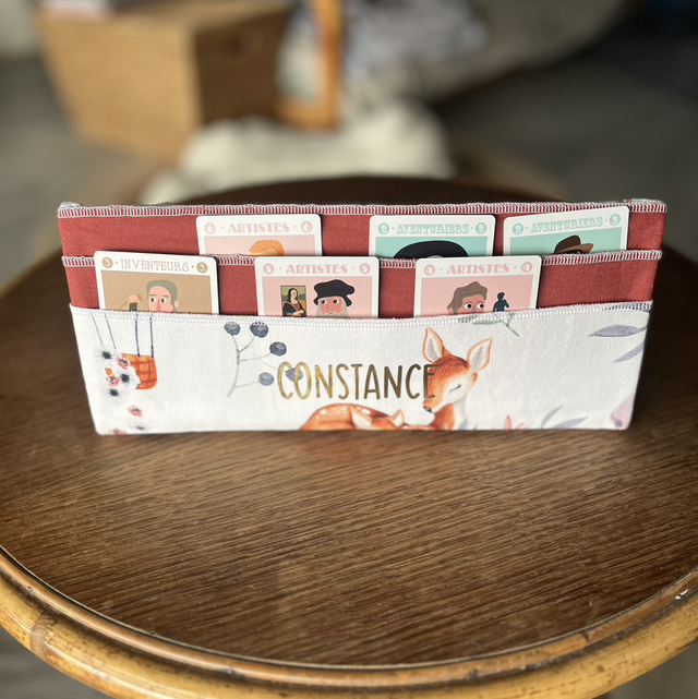 Porte carte à jouer fille au prénom