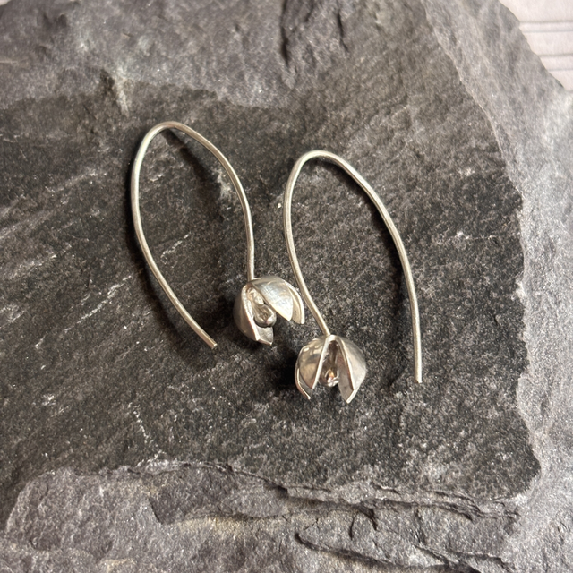 Snowdrop Silver Earrings