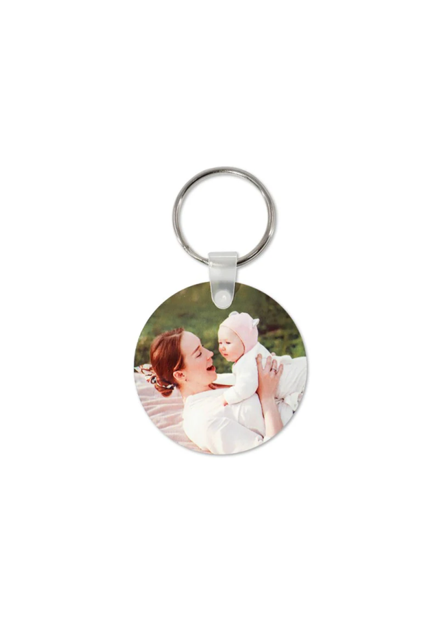 Aluminium Round Keyring 50mm - Double Sided