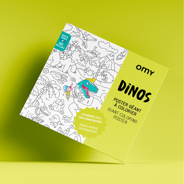 Coloring Poster - DINOS 100x70 | OMY