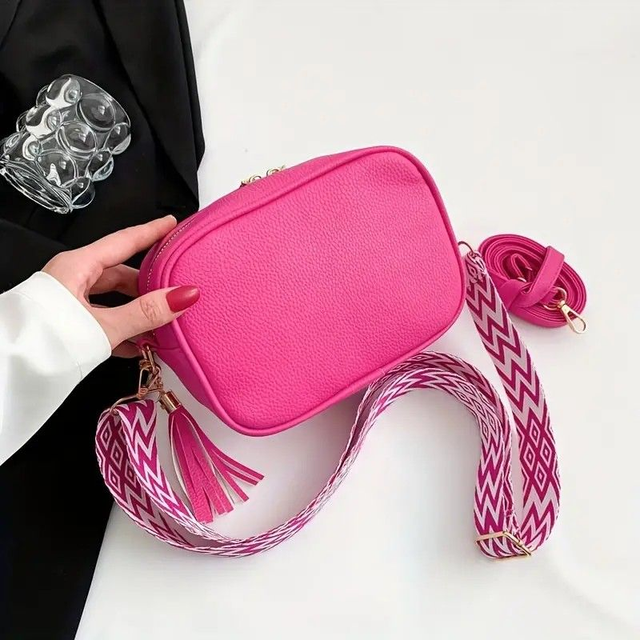 Sac bandoulière à frange avec sangle 
