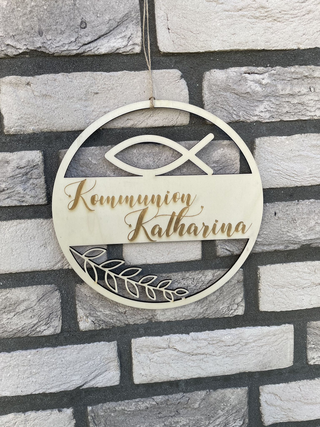 Dekoring Kommunion mit Name