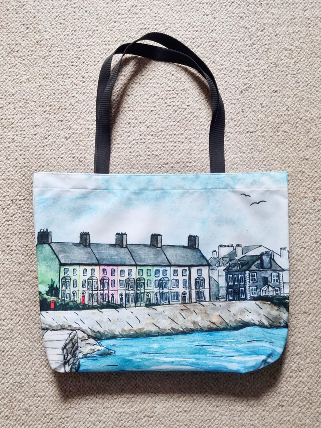Beaumaris Colourful Houses tote bag 