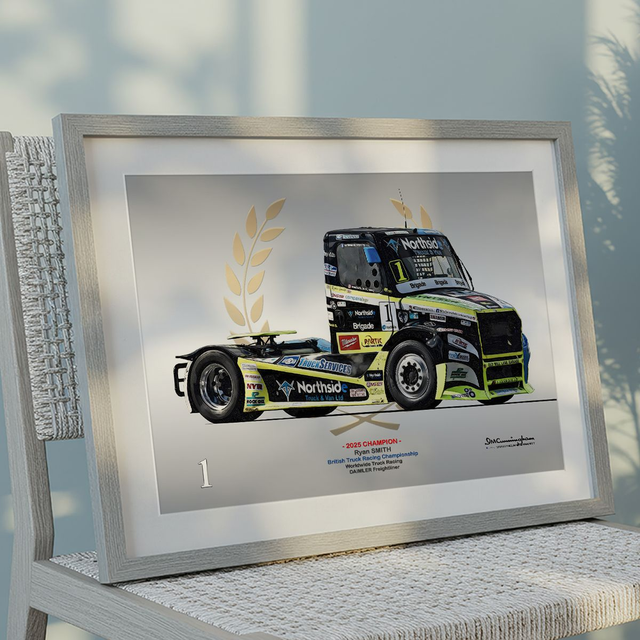 C251011 DAIMLER Freightliner British Truck Racing Championship BTRC Ryan Smith #1 Champion 2025