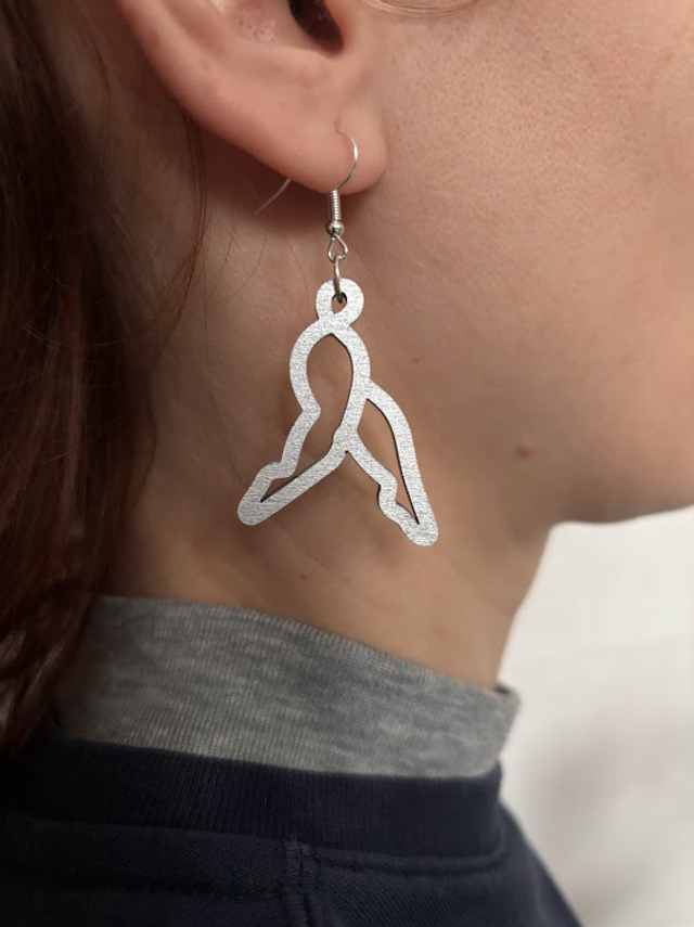 Earrings Lasercut Dancer Legs