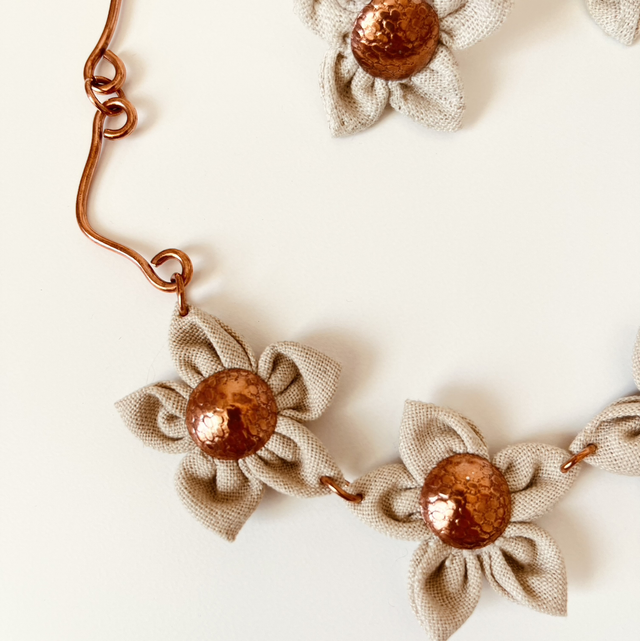 Conjunto flor de lino 🌸
