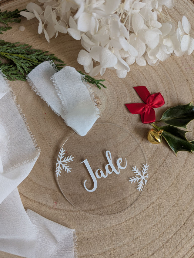 Boules de Noël - Flocons de Neige