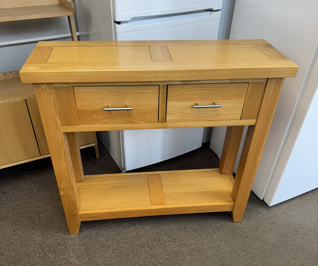 Solid Oak Console/ Hall Table