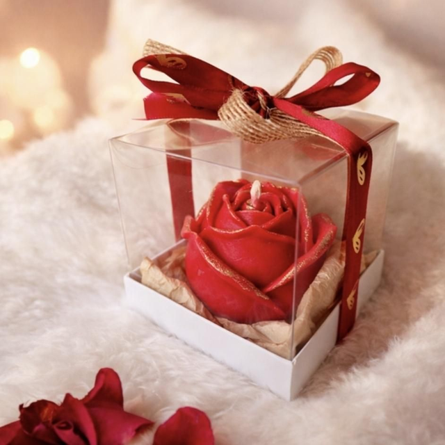 Bougie Rose éternelle