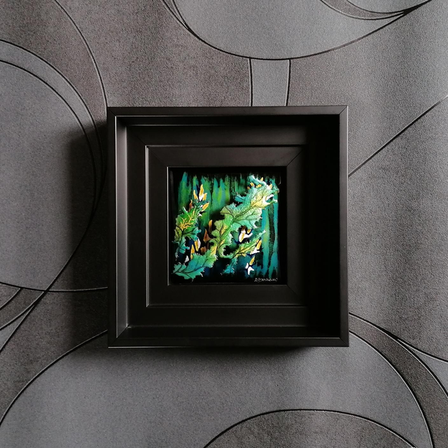 '' Vague d'optimisme '' - Décoration Murale en émail 3D