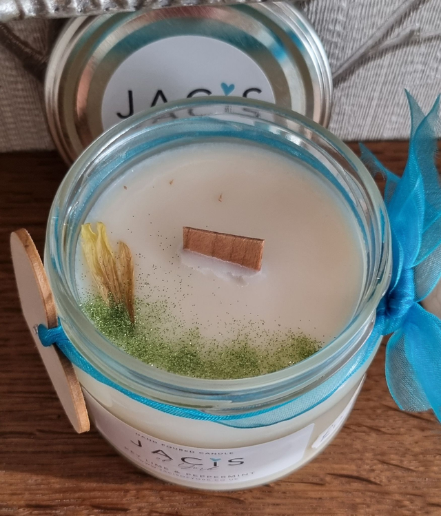 Jacis of York: Key Lime &amp; Peppermint Scented Candle - Jar Range