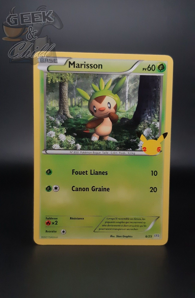 Carte Pokémon - 25th Anniversaire - Promo McDo 2021 - Marisson