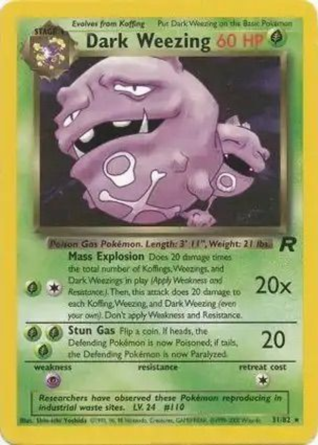 Dark Weezing - 31/82 (Team Rocket Unlimited)