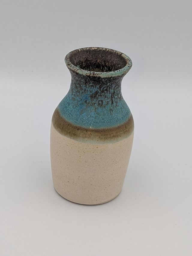 Turquoise bud vase 