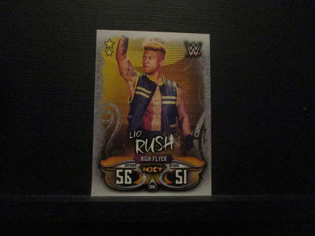 Lio Rush - NXT Slam Attax Live Original Trading Card #215