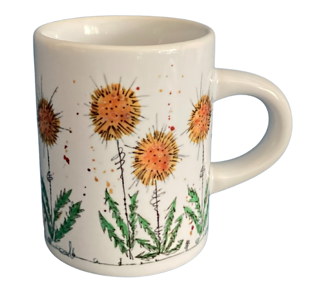 Keramiktasse "Löwenzahn"