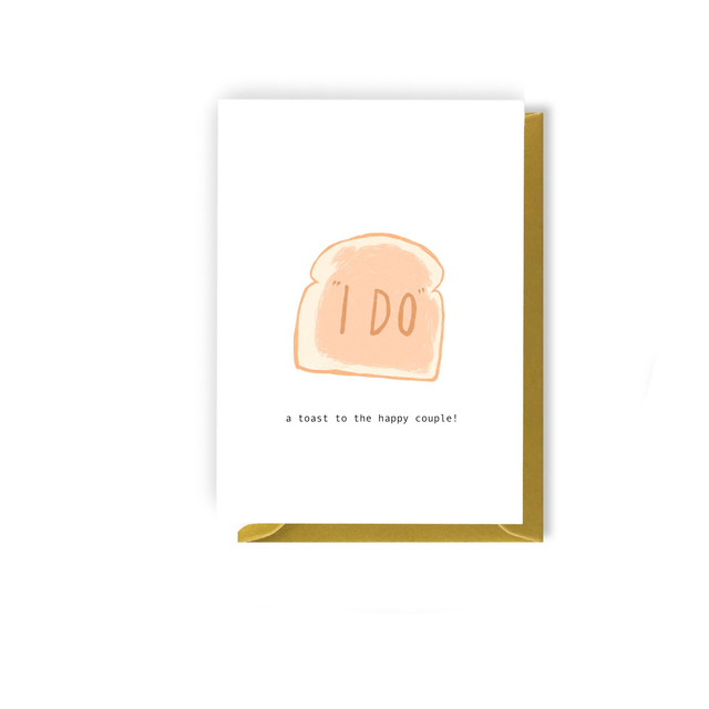 Wedding Toast - Illustrated Wedding Card 