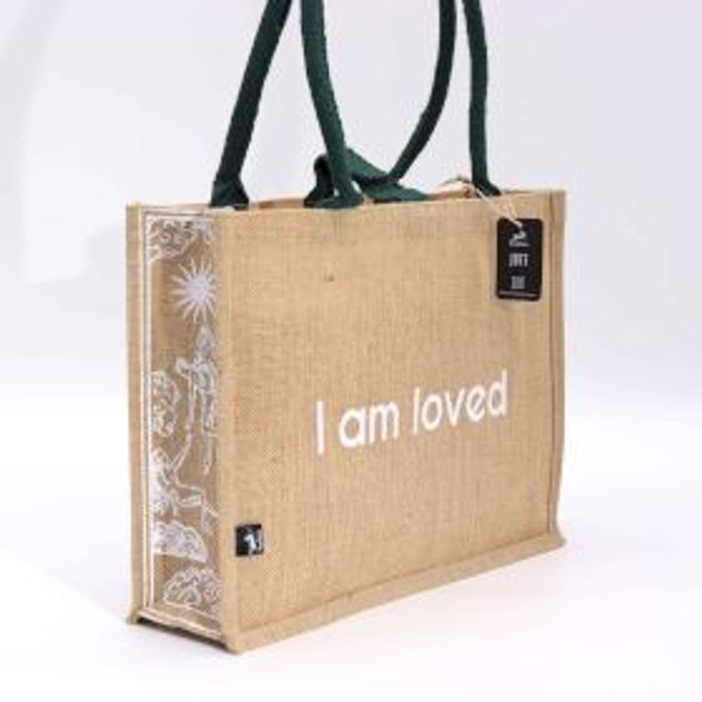 Hop Hare Affirmation Jute Bag