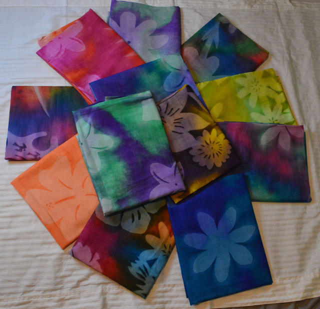 Paréo de Tahiti peint à la main