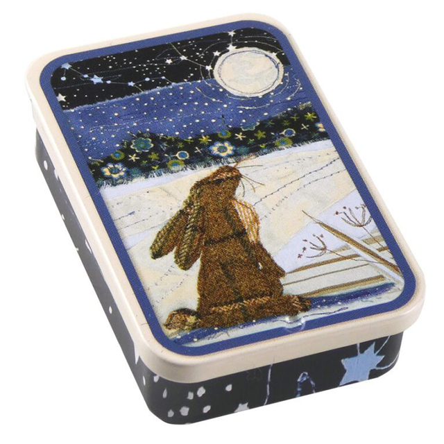 Pocket Tin - Moon gazing hare