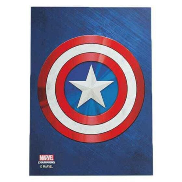 Gamegenic Marvel Champions Art Sleeves - Captain America