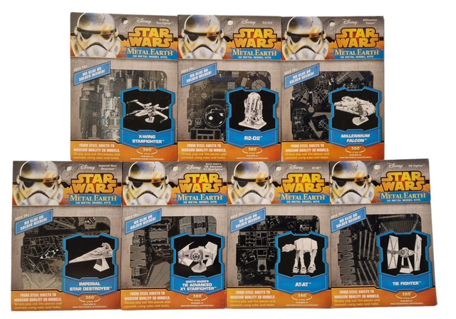 Star Wars 3D metal model kit set