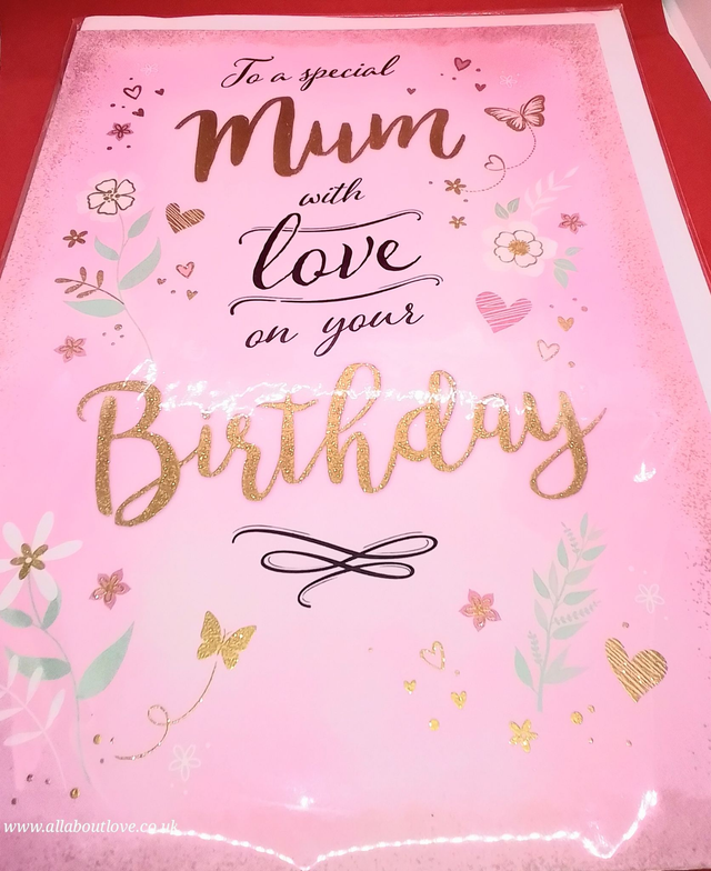 Mum Birthday Card  Large 300x 220mm card Stunning Designed 