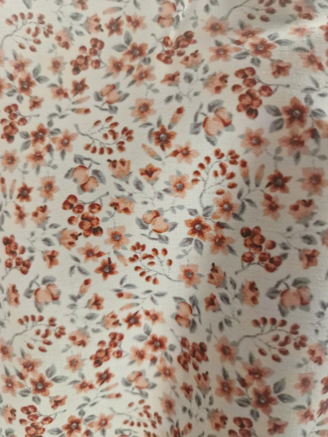 Algodón FLOR MELOCOTÓN