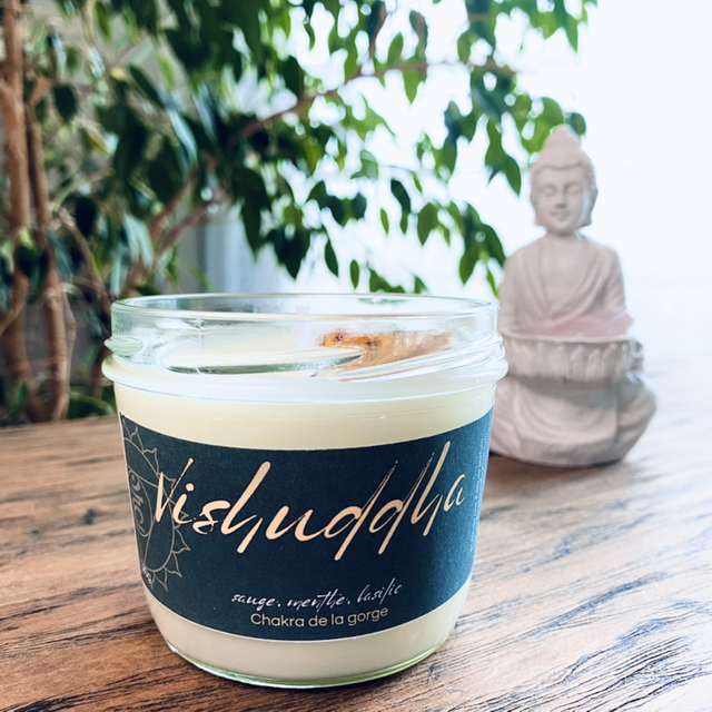 Bougie VISHUDDHA - Chakra de la gorge