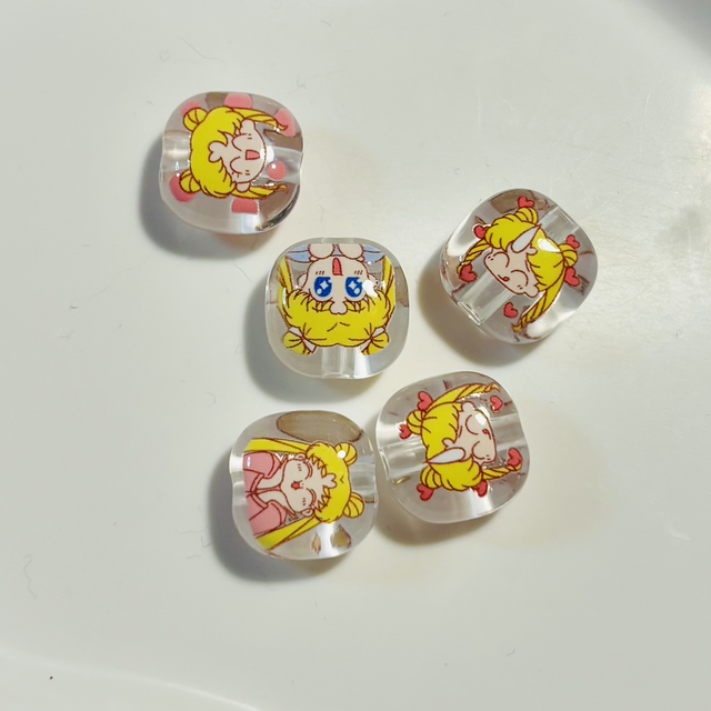 Sailor Moon beads set of 5