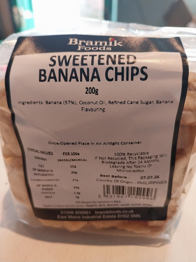 Banana Chips Sweetened (200g)