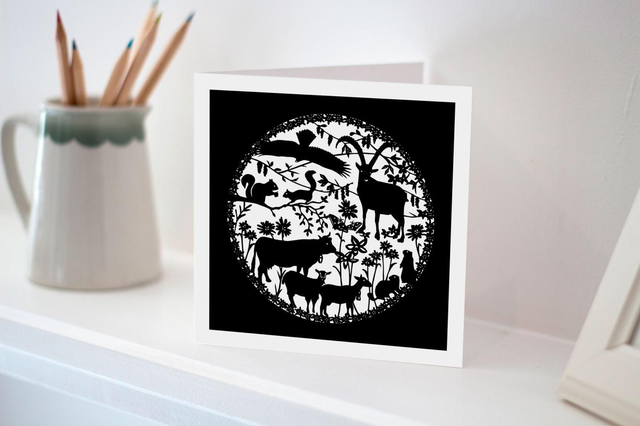 Saas Fee, Switzerland inspired card