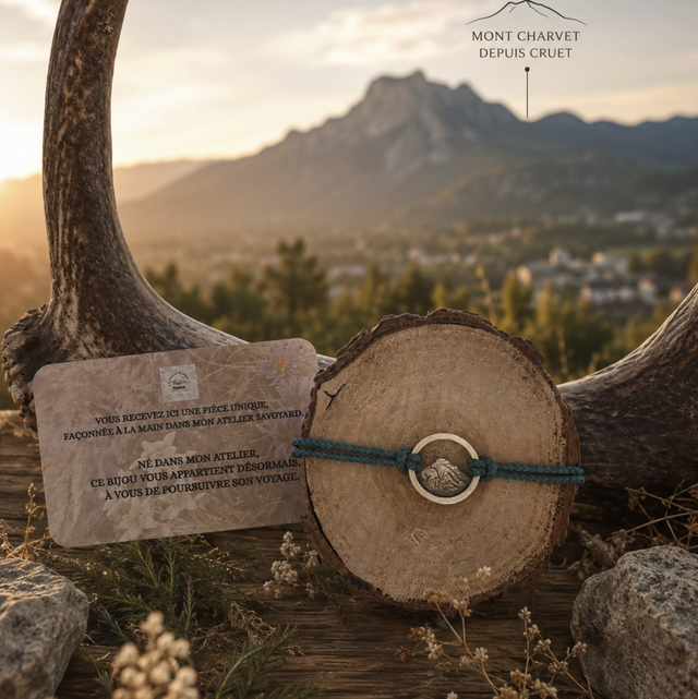 Votre sommet préféré façonné en bracelet ou collier