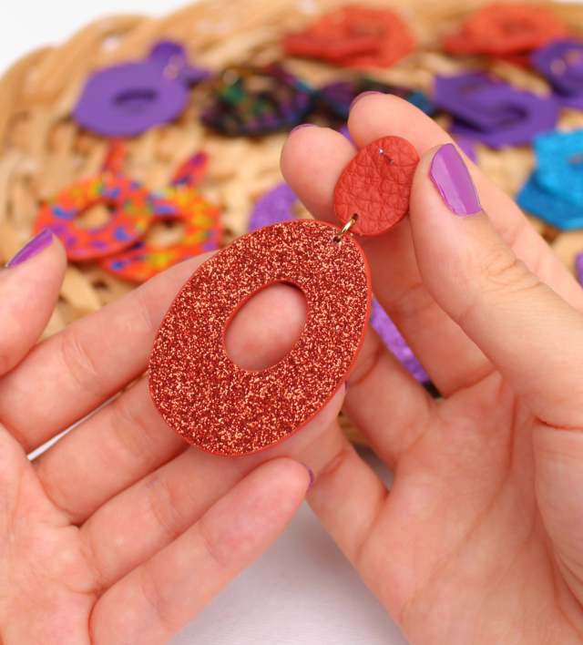 Iris • terracotta pailleté