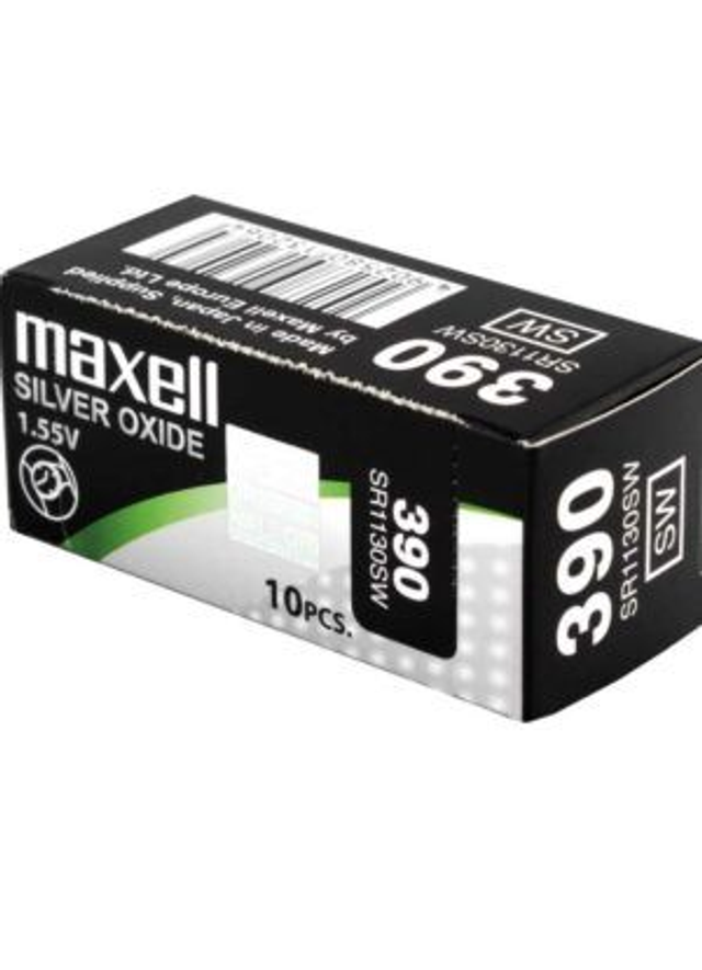390 (SR1130SW) Maxell Watch Battery (Pack 10)