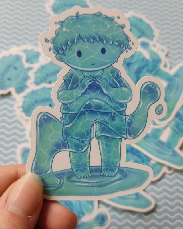 Sticker Vinyle Esprit de l&#039;eau