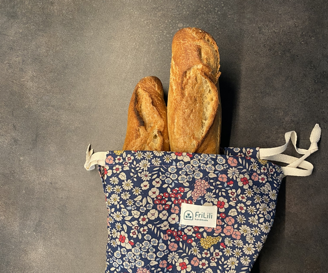 Sac à pain - Printemps fleuri 