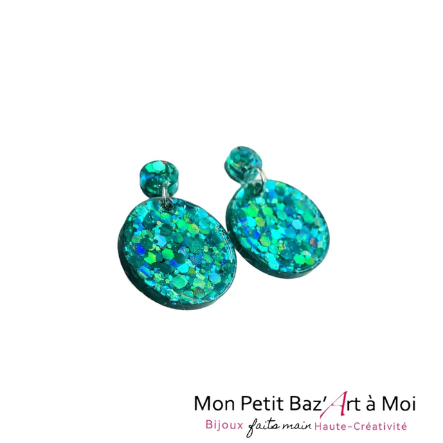 Boucles d'oreilles MINIG'S 2 turquoise 