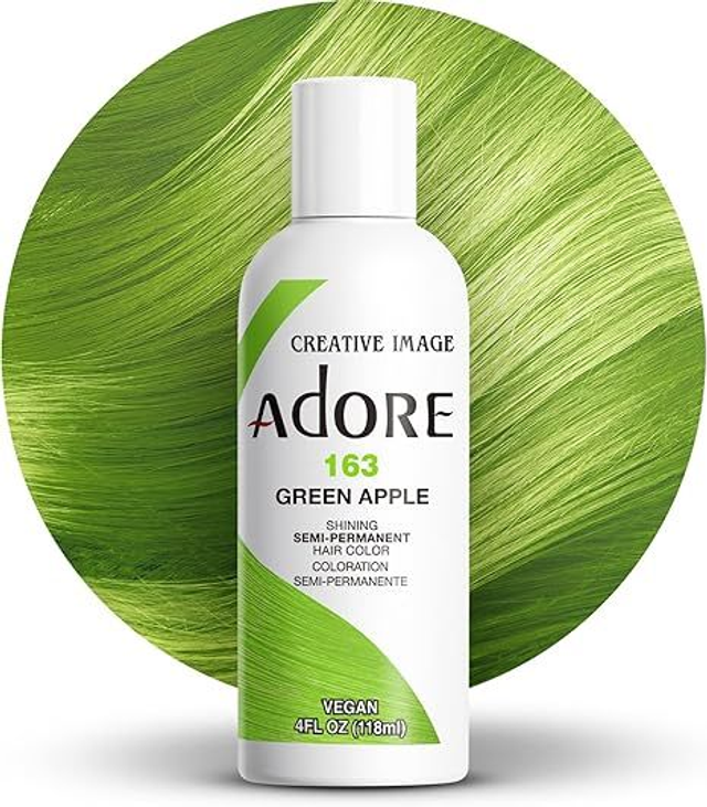 Adore Shining Semi Permanent Hair Color 118 ml (163 Green Apple) 