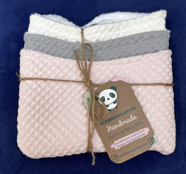 Three Pack Classic Style Bamboo Bibs 
