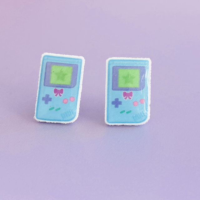 Boucles d’oreilles Game-Boy Kawaii 