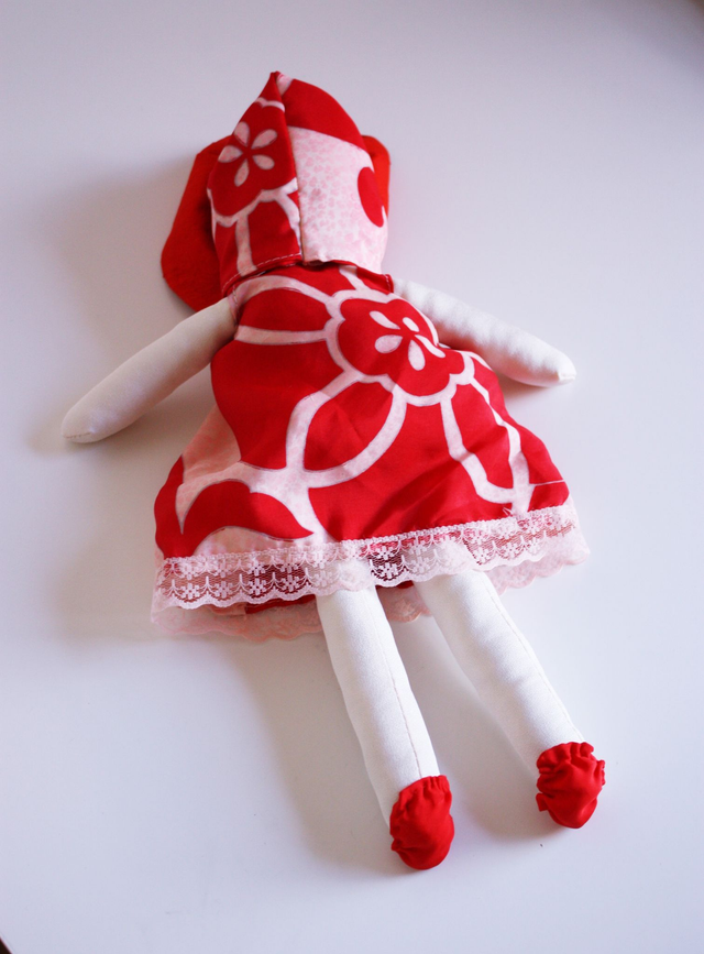 Home Deco Girl Made of Vintage Kimono Fabric, Kawaii Display, Ornament