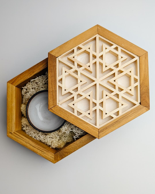 Zestaw w duchu zero waste - pudełeczko kumiko + czarka
