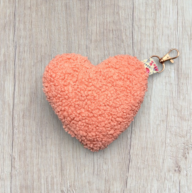 Bijou de sac / Porte-clé cœur Teddy
